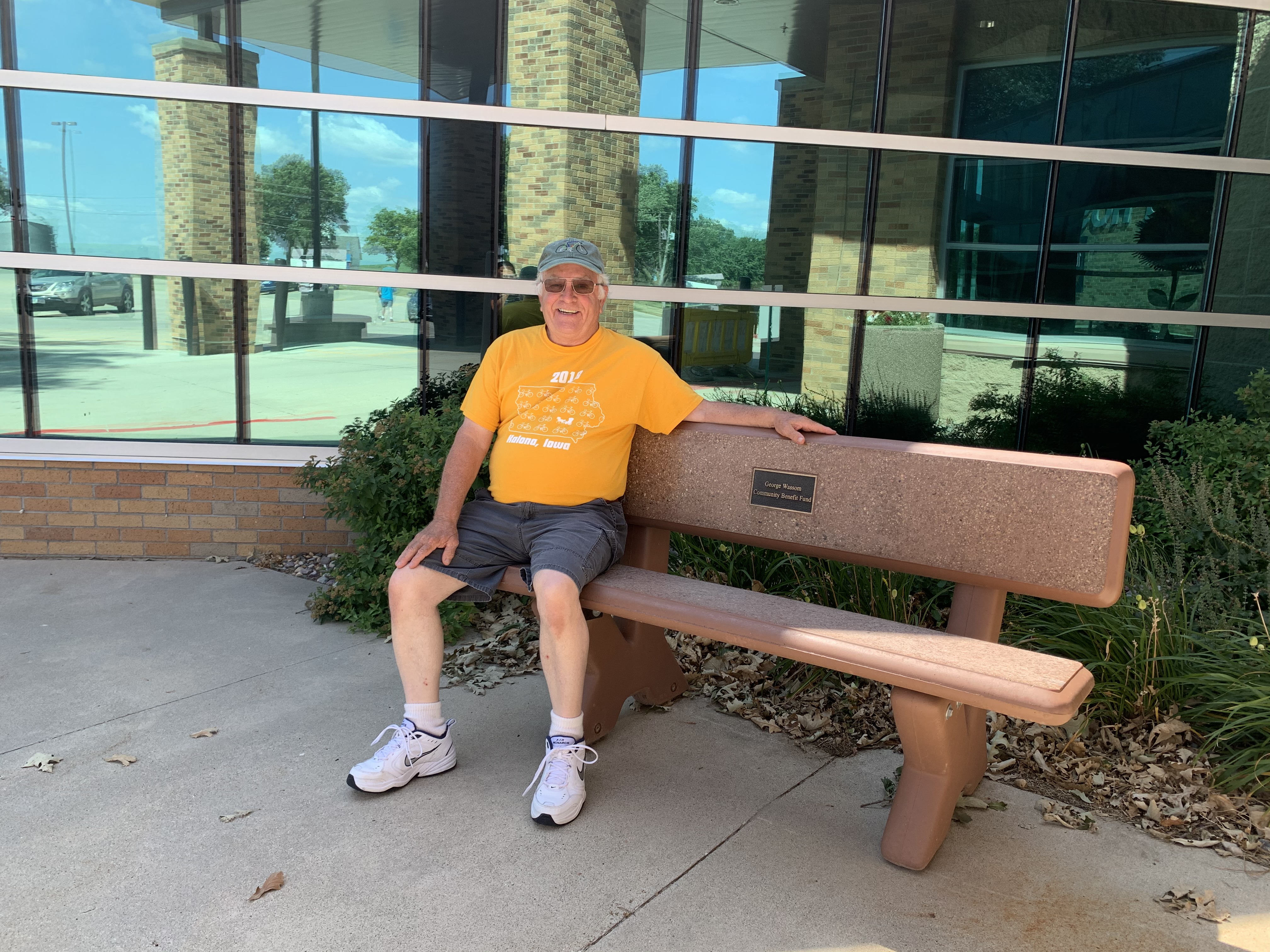 Gene Wassom pictured in front of Loring Hospital