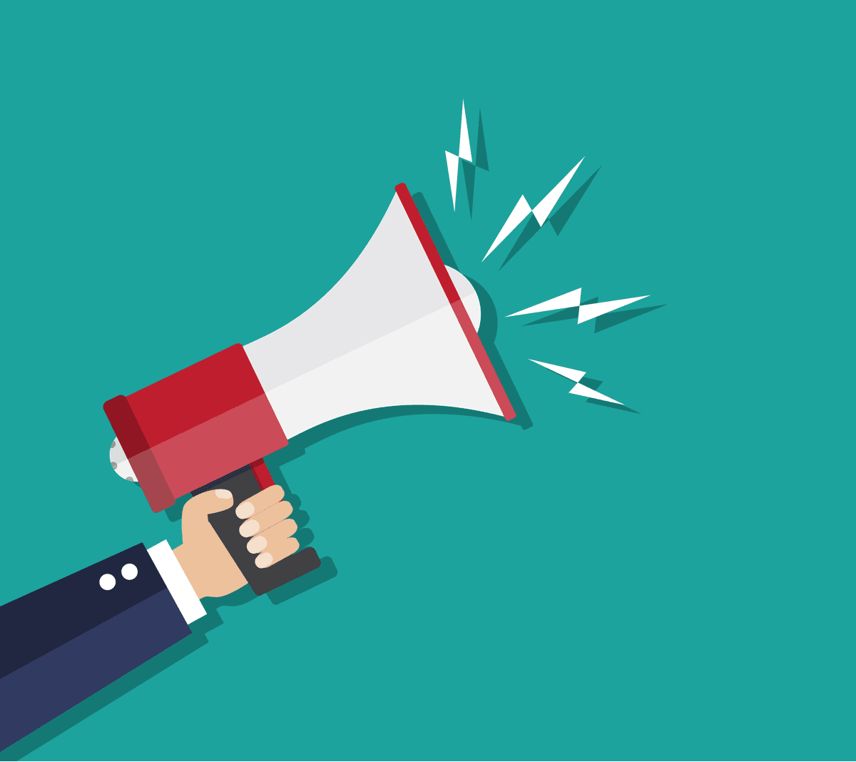 image of a horn to seek readers' attention