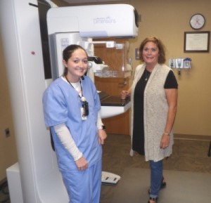 Beth Noethe and Kaitlin Duff, Certified Mammography Tec