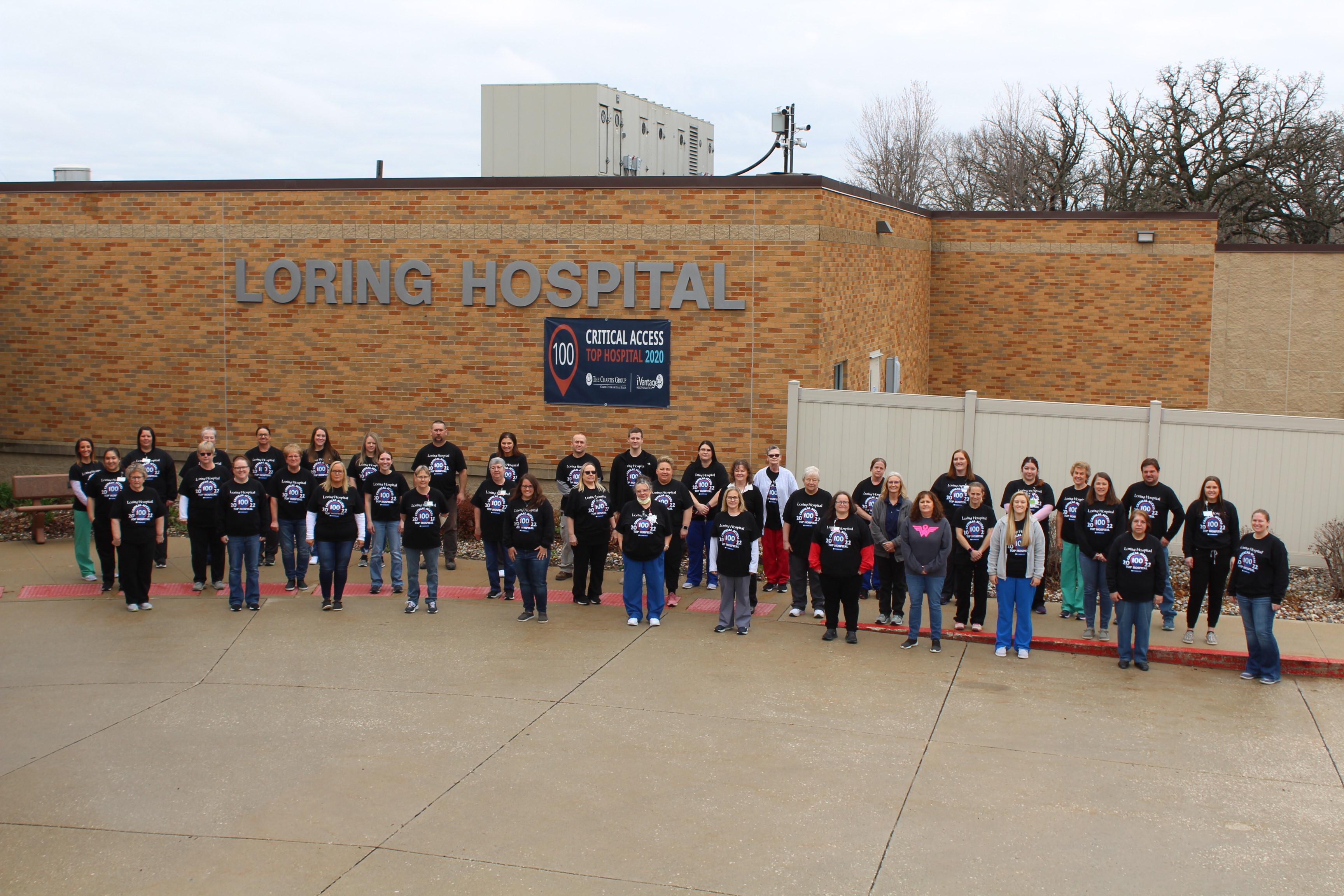 Group photo of Loring staff